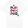 Play-Doh Squished Pro Center Bold Filled Logo T-Shirt(White)