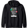 Play-Doh Squished Imagine Create Repeat Rainbow Stack Logo Zip Hoodie(Black)