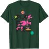 Play-Doh Squished Pro Center Bold Filled Logo T-Shirt(Dark Green)