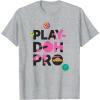 Play-Doh Squished Pro Center Bold Filled Logo T-Shirt(Heather Grey)
