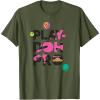 Play-Doh Squished Pro Center Bold Filled Logo T-Shirt(Olive Green)