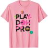Play-Doh Squished Pro Center Bold Filled Logo T-Shirt(Pink)