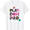 Play-Doh Squished Pro Center Bold Filled Logo T-Shirt(White)
