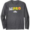 Play-Doh Squished Center Play-Doh Pro Bold Lightning Logo Long Sleeve T-Shirt(Dark Heather Grey)