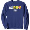 Play-Doh Squished Center Play-Doh Pro Bold Lightning Logo Sweatshirt(Navy Blue)