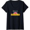 Play-Doh Squished Retro Classic Dough Logo V-Neck T-Shirt(Black)
