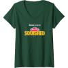 Play-Doh Squished Retro Classic Dough Logo V-Neck T-Shirt(Dark Green)