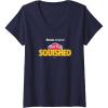Play-Doh Squished Retro Classic Dough Logo V-Neck T-Shirt(Navy Blue)