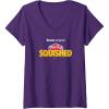 Play-Doh Squished Retro Classic Dough Logo V-Neck T-Shirt(Purple)